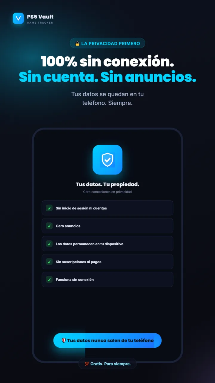 Sin cuenta y sin anuncios, tus datos se quedan en tu teléfono